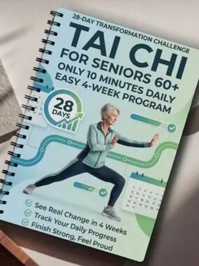 Tai Chi for Seniors 60+ 28-Day Program -Small Spiral Book